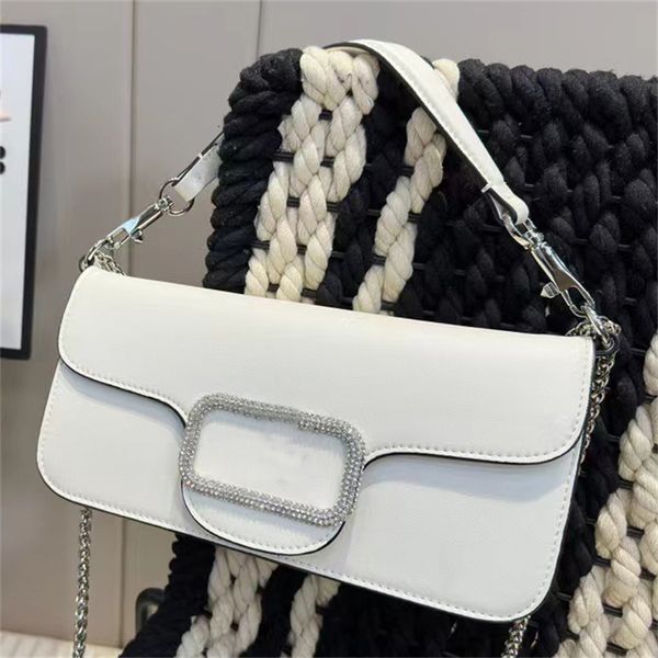 9A Designer-Kettentasche Damen-Umschlag-Nietentaschen Retro-Handtaschen Nieten-Design Schafsleder Luxus-Achseltasche Flap-Geldbörse Stepp-Clutch-Handtasche