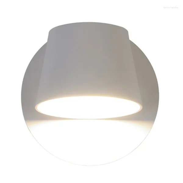 Candeeiros de parede 2023 Nordic Small LED Lamp Quarto Corredor Living El Criativo Moda Simples Moderno Luz de Leitura Com Interruptor