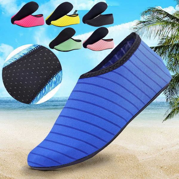 Herren Große Größe Gewichtsverlust Barfuß Aqua Unisex Atmungsaktive Sommer Wasser Schwimmen Tauchen Yoga Strand Waten Sportschuhe Damen P230605