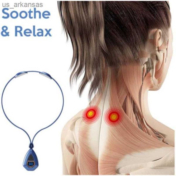 Portable EMS Neck Acupoints Lymphvity Massager Device Ricarica USB Sollievo linfatico Promuovere la circolazione sanguigna Sollievo dal dolore L230523