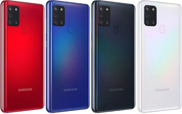 Отремонтированные оригинальные телефоны Samsung Galaxy A21S A217FD разблокированный мобильный мобильный смартфон 2GB ROM 32 ГБ смартфона с аксессуарами для запечатанных коробок