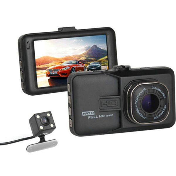 Tela LCD de 3,0 polegadas Full HD 1080P Car DVR Video Recorder Dash Cam Night Vision Driving Recorder Dashboard Camera Black FH06 T636