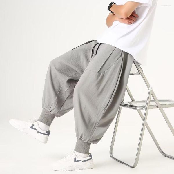 Pantaloni da uomo 2023 Pantaloni da uomo Harem Casual Streetwear Pantaloni estivi al ginocchio