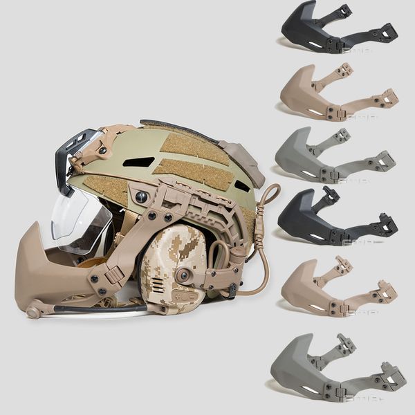 Bisiklet kaskları FMA yarım mühür maskesi taktik dişli kask aksesuarları açık paintball maskesi ordu Airsoft kask katlanır maske askeri kask 230603