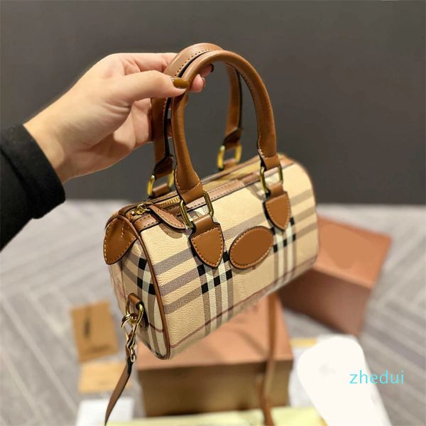 Boston Bags designer 2023 bolsas de travesseiro unissex bolsas de luxo bolsas crossbody bolsa de ombro treliça bolsa de batalha corcel