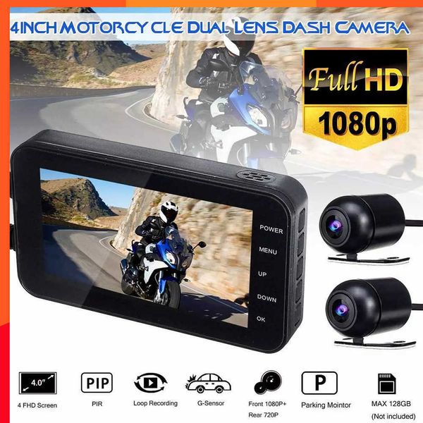 Neuer WIFI-Motorrad-Fahrrekorder HD1080P, wasserdicht, 140 Grad Weitwinkel, mit WiFi-Funktion, Kamera, Motorrad-Dashcam