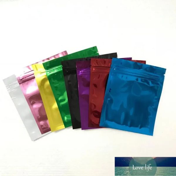 200 шт качественные чистые мешки Mylar Sample Packets Металлические алюминиевые конфеты Упаковка на молнии, запечатываемая пластиковая фольга для чайных закусок