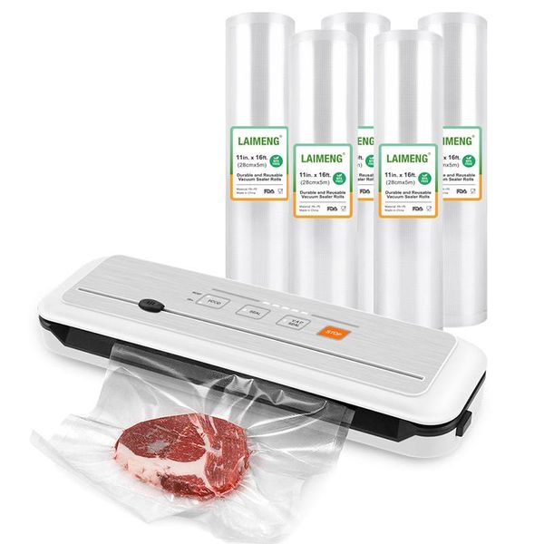 MACCHIO YUMYTH CASA PIERO SCOPO HACCHIO HINE con 5 borse a vuoto rotoli sous vide sacchetti di plastica sigillatore per aspirapolvere per la conservazione degli alimenti t280