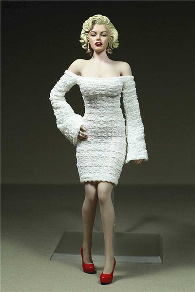 Custom 1/6 Scale New Sexy White White Buten Press Fringding For Phicen Jiaoul Steel Body Model Toys L230522