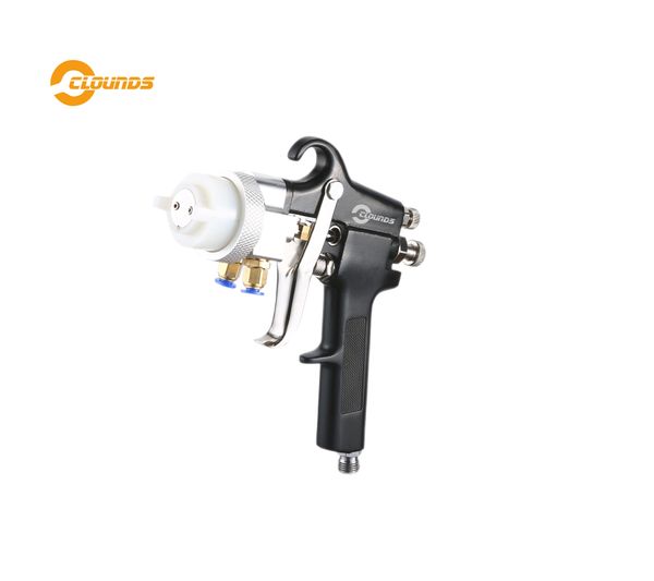 Guns sat1182 vernice cromo doppio ugello aria a due componenti spray pistola per auto verniciatura pistola schiuma doppio ugello spray pistola