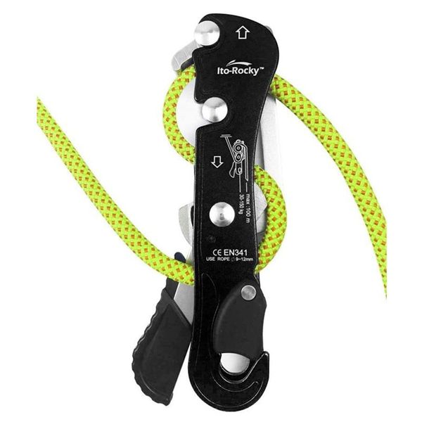 Corde e fettucce Discensore professionale per arrampicata su roccia 150 kg Arresto autofrenante Morsetto per fune Discensore Grab Moschettone Accessori per arrampicata 230603