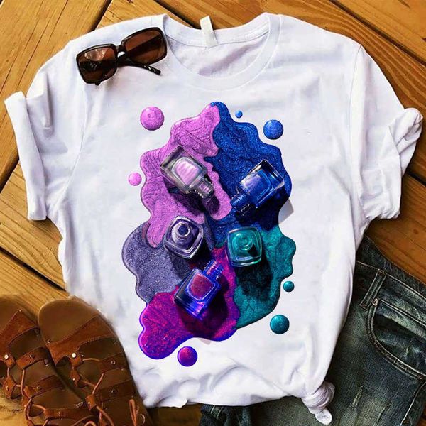 T-Shirt 2020 3D Fingerflasche Damen T-Shirt Design Print Street Kleidung Kurzarm Top P230603