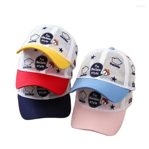 Ballkappen Doit 2023 Mesh Baby Kind Baseballmütze Sommer Mode Auto Affe Jungen Mädchen Sonnenhüte Hip Hop Kinder Snapback Hut Gorras