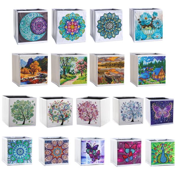 Stitch Diamond Painting Storage Box DIY Spezial geformtes Bohrstich Diamant Stickerei Kit Diamant Art Storage Hülle Klappkunst Falten Sie Kunst