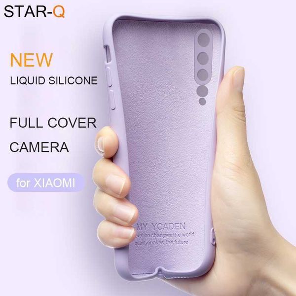 cassa del telefono in silicone liquido full cover per xiaomi mi 9 note 10 10T pro lite se 9t custodie morbide originali 8 mi9 mi10