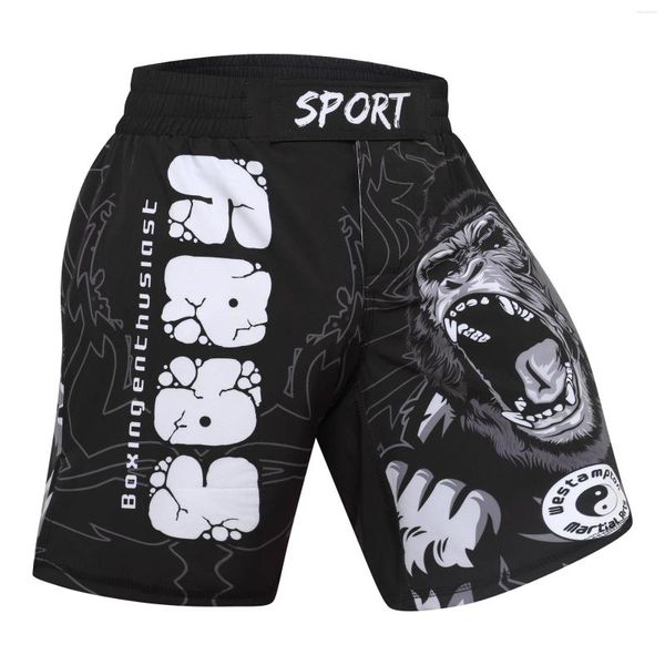 Pantaloncini da uomo Cody Lundin MMA di buona qualità per uomo Logo personalizzato Abbigliamento sportivo Moda maschile Estate Stampa nera Pantaloncini traspiranti