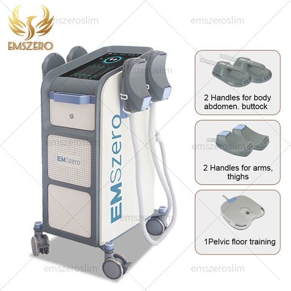 2023 Prodotti di fascia alta Emszero Nova EMS 6000W Neo 14 Tesla Hi-emt Muscle Sculpt Machine con 4 maniglie e pad per stimolazione pelvica opzionale EMSSlim