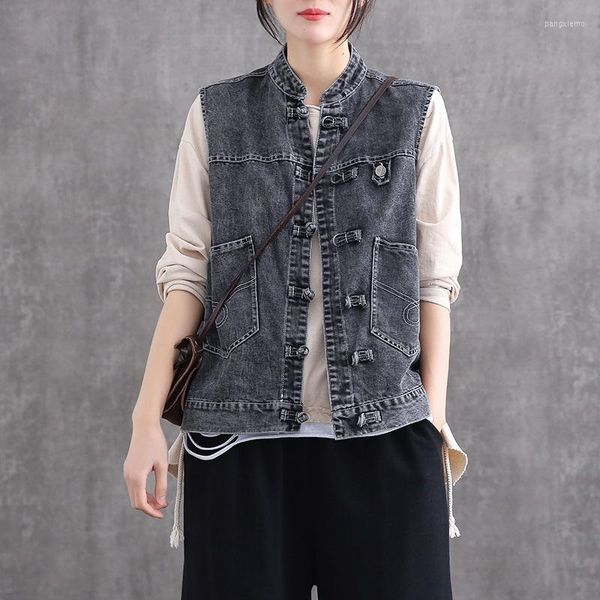 Roupas étnicas Estilo oriental Enthic Sleeveless Shirt Online Chinese Store Vintage Feminino Tops 10007
