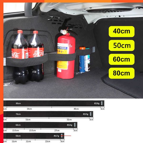 Neue Auto Trunk Organizer Elastische Befestigung Gürtel Lagerung Tasche Bänder Feuerlöscher Klebrige Befestigung Gürtel Fahrzeug Zubehör