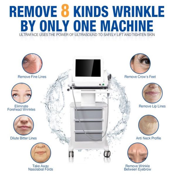 Ultrasuoni Hifu Beauty Items Face Lifting Smas per la rimozione delle rughe Corporaly Facial Anti-Wrinkle Firming Machine