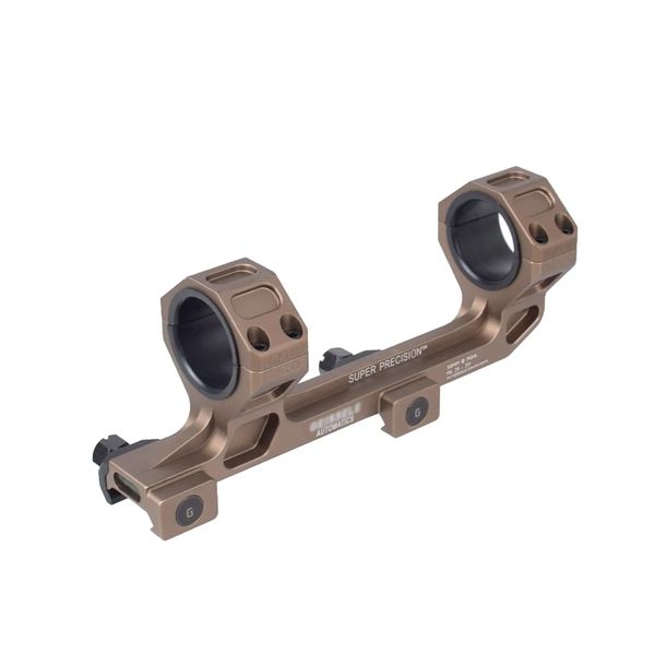 Taktische GE Automatics M4 M16 Ar15 Gewehr Optik-Zielfernrohrmontage 25,4 mm/30 mm QD-Ringe Optische Wasserwaage für 20 mm Picatinny-Schiene-Tan