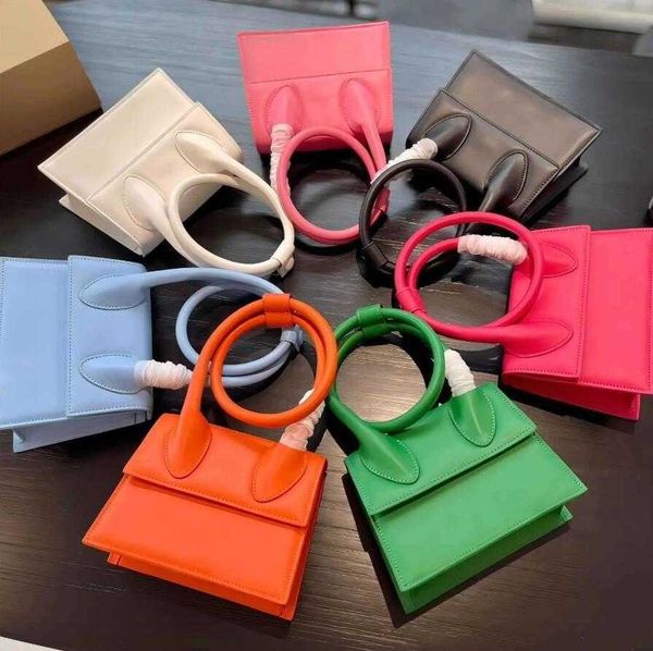 5A Top Echtes Leder Designer Jaquemus Handtasche Tasche für Frauen Mode Damen Schulter Taschen Umhängetaschen Brieftasche Bolso Mujer