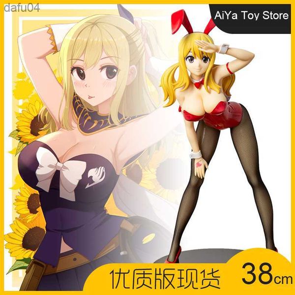 NEUE Bunny Girl Lucy Figur Seidenstrümpfe Cartoon Kai Sexy Girl 38 cm PVC Modell Spielzeug Kaninchen Mädchen Serie L230522