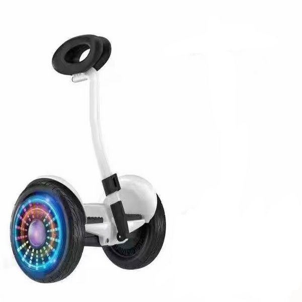 Scooter de equilíbrio de controle de perna iluminado 10 polegadas duas rodas adulto scooter elétrico inteligente