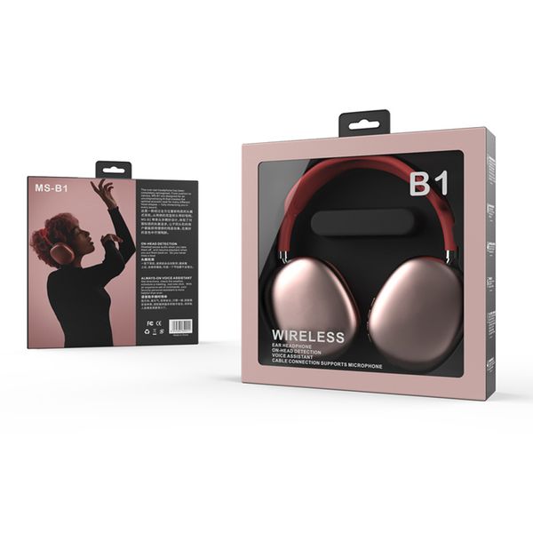 MS-B1 Max Wireless Bluetooth 5.0 Cuffie per giochi musicali Cuffie con microfono per iPhone Huawei Xiaomi Samsung