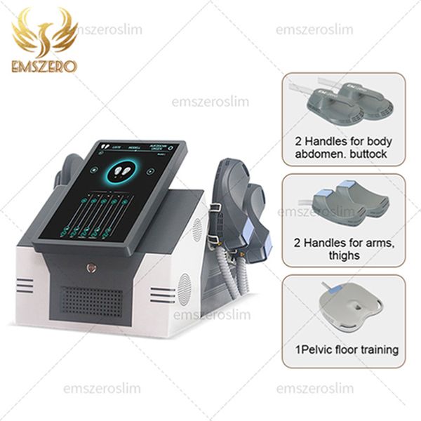 Machine portable EMS-culpt EMSZERO RF Fat Burning Shaping Beauty Equipment 14 Tesla 5000W HI-EMT Nova Electromagnetic Muscle Stimulator Machine avec 2/4/5 Poignées