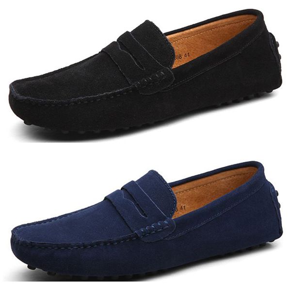 Versatili scarpe da fagiolo in vera pelle per uomo estate nuove scarpe casual coreane in pelle, scarpe traspiranti e pigre, calpesta la tendenza delle scarpe da uomo