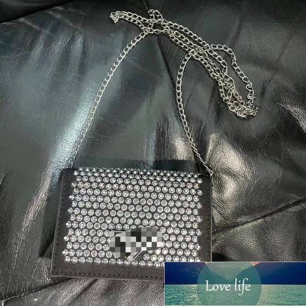 Clássico Mini All-Match Diamond Rhinestone Lady Joker Chain Messenger Bag Pacote de Batom Primavera e Verão Novo