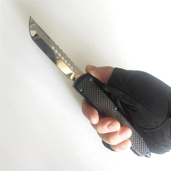 Hochwertige, limitierte, benutzerdefinierte Version, taktische Messer, handgefertigt, Spiegel M390-Klinge, Hartmetall, präzise CNC 7075-Aluminium-Kohlefaser-Griff, 261b
