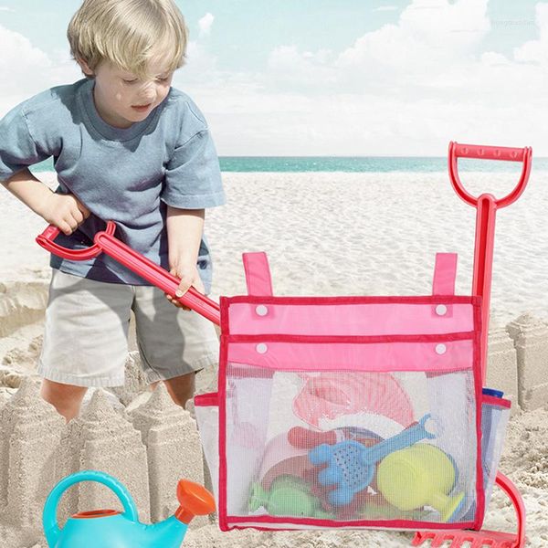 Borse portaoggetti Borsa per giocattoli da bagno per bambini Rete da appendere alla parete Giocattoli per doccia di grande capacità Accessori per organizer in rete