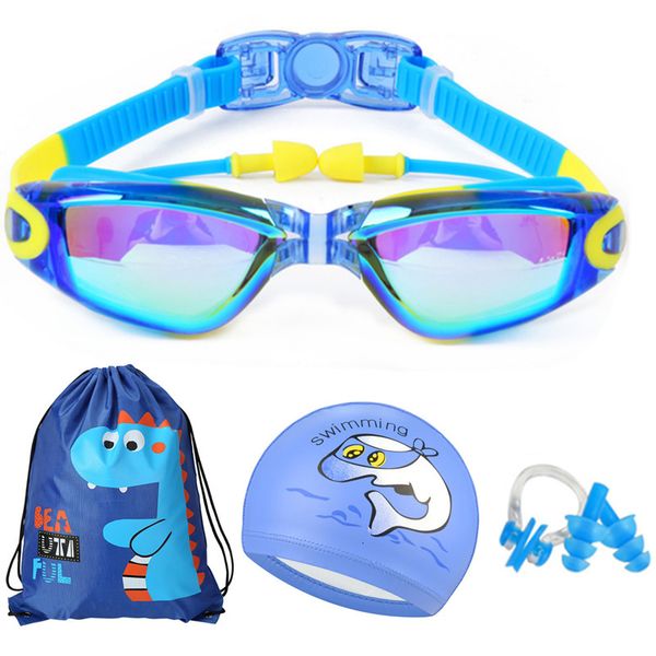 Dalış Goggles Yüzme Gözlükleri Çocuklar için Profesyonel Silikon Yarış Standart Gözler Yüzme Ayarlanabilir Hız Çocukları Havuz Gözlük 230606