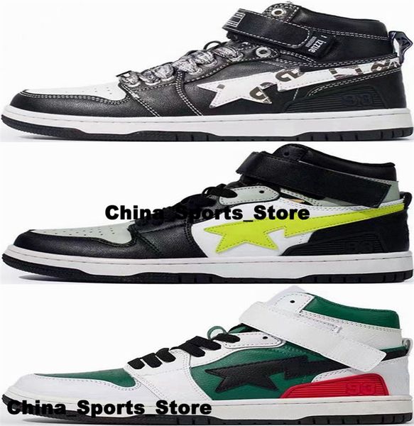 Sapatos Mens Tamanho 12 Bapesta Sneakers A Bathing Ape Block Sta 93 Hi Eur 46 Designer Atlético Casual Plataforma Treinadores Skate Schuhe Us12 Mulheres Us 12 Skate Running