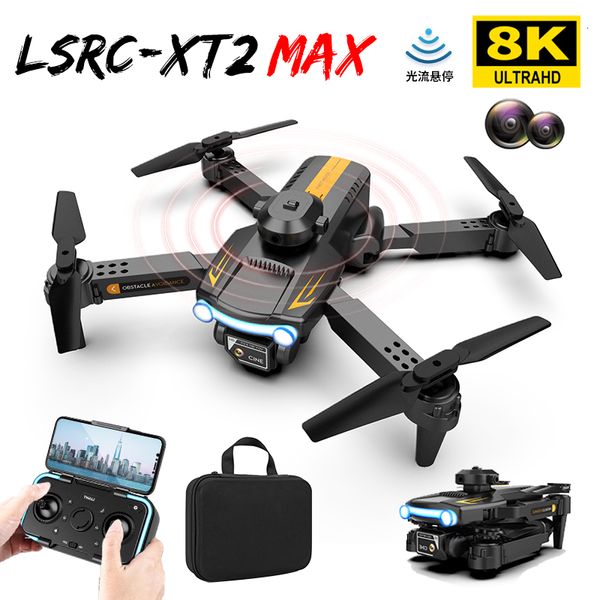 Intelligente Uav XT2 Mini-Drohne, 8K, Dual-Kamera, vierseitig, 5G, Hindernisvermeidung, optischer Fluss, Positionierung, faltbar, Quadcopter, Spielzeug, Geschenke 230605
