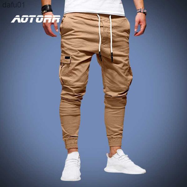 Frühling männer Cargo Hosen Casual Sport Jogginghose Kordelzug Männer Marke Lange Hosen Armee Jogger Hosen pantalon homme 2023 Neue L230520