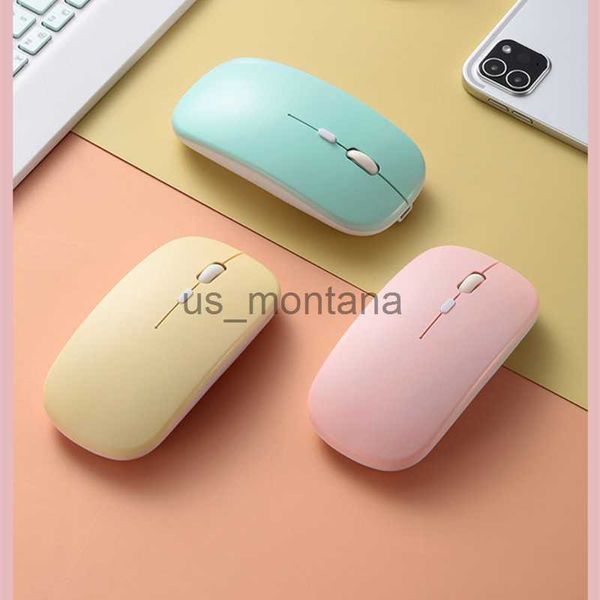 Mouse recarregável sem fio Bluetooth Mouse para iPad Pro 11 129 Air 5 4 24G USB Mouse para Android Windows Tablet Laptop Notebook PC J230606