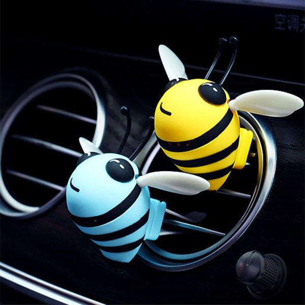 Ambientador de coche 5PC Ambientador de aire de abeja linda Difusor de perfume automático Clip de salida de ventilación de coche Decoración interior Sabor Fragancias de coche Desodorante 230605
