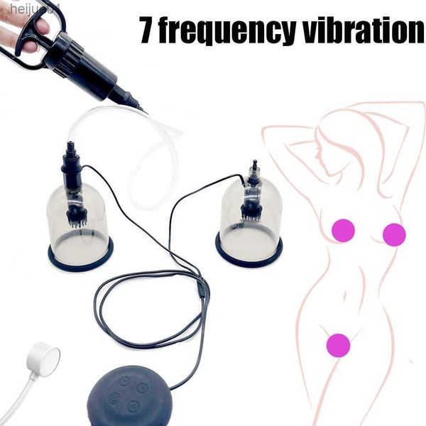 Meme Masaj Vibratör Klitoris Stimülatörü Oral Seks Yetişkin Seks Oyuncakları Göğüs Pompası Büyütme Yalanma Meme Vibratörü Kadınlar için L230518