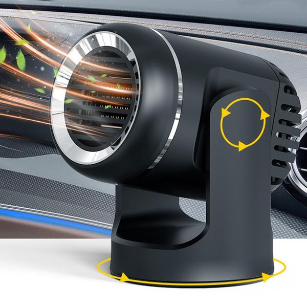 Fãs 12V 130W Aquecedor de carro Portátil Ventilador de aquecimento Secador de pára-brisa Automático Defogging Demister Defroster para carro Winter Warmer