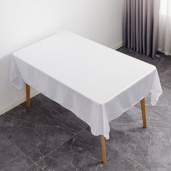 Tovaglia Rettangolo Tovaglia Tovaglia in raso Sovrapposizioni Matrimonio Natale Baby Shower Compleanno Banchetto Decor Home Dining Table Cover 230605