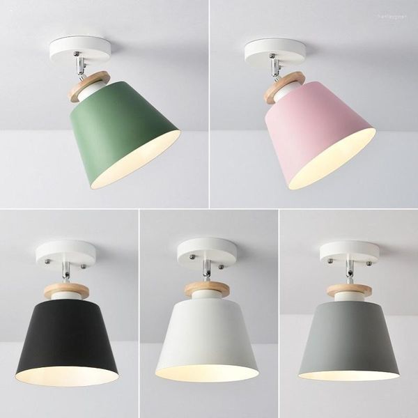 Deckenleuchten Nordic Log Lampe Aluminium Makaron Farbe Kreative Korridor LED Badezimmer Bett Kopf Innenbeleuchtung