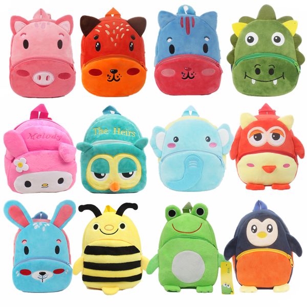 Zaini Moda Sacchetti di scuola per bambini Stampa di cartoni animati 3D Peluche Zaino per bambini Scuola materna Sacchetti di scuola per ragazzi e ragazze Mini zaino Borsa per libri 230606