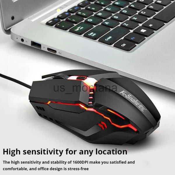 Mäuse Viper M11 Gaming Elektronische Sport RGB Streamer Pferd Laufen Leuchtende USB Verdrahtete Computer Laptop Desktop Maus J230606