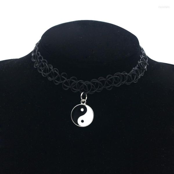 Anhänger Halsketten Retro Charme Damen Halskette Yin Yang Tai Chi Legierung Material Mode Männer Und Frauen Schmuck Geschenk Direkt Verkauf