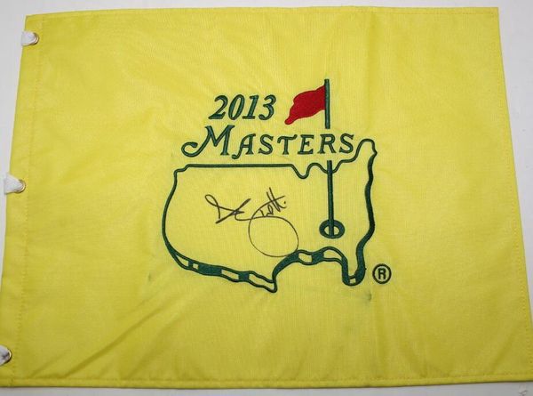 Adam Scott Autografado Autografado Assinado Automático Colecionável MASTERS Open Golf Pin Flag