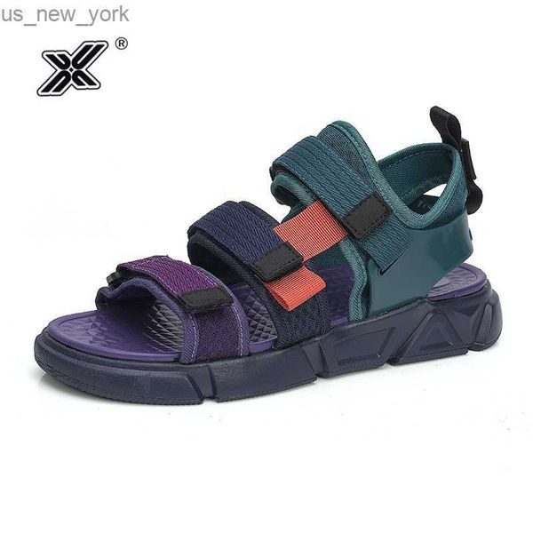 X Marke 2021 Mode Bunte Weben Herren Sandalen Outdoor Strand Sandalen Bequeme Männer Sandalen Casual Retro Sommer Schuhe Wohnungen L230518