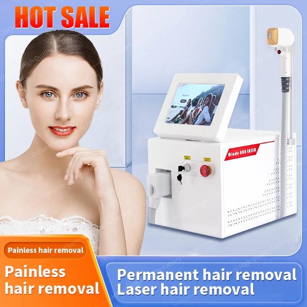 Máquina de depilação permanente 808nm laser de diodo ICE máquina de depilação a laser para remoção de pelos para salão de beleza